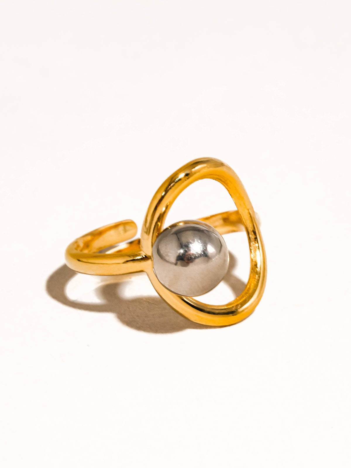 SHELBY 18K GOLD TWO TONE RING