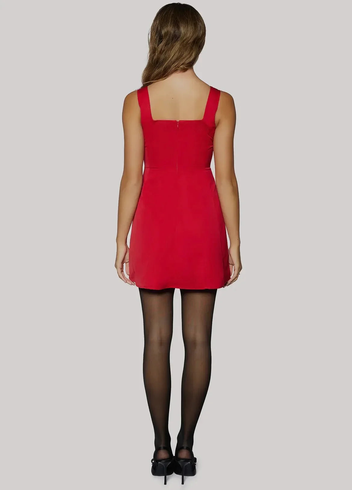 CRIMSON REVERIE MINI DRESS