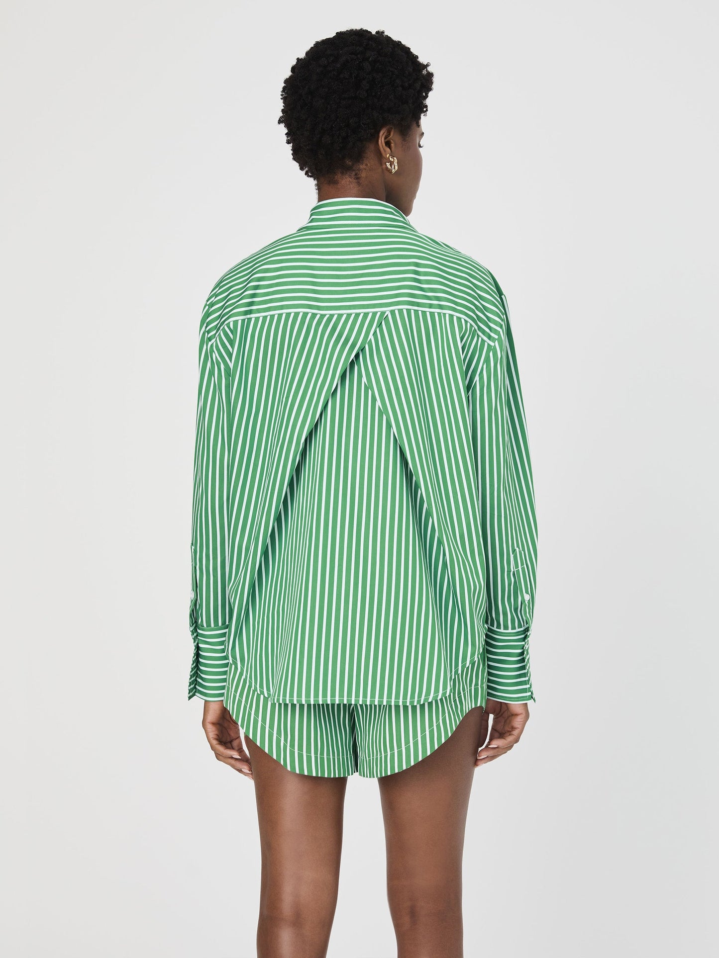 ALEXIS COTTON ANGLED YOKE SHIRT