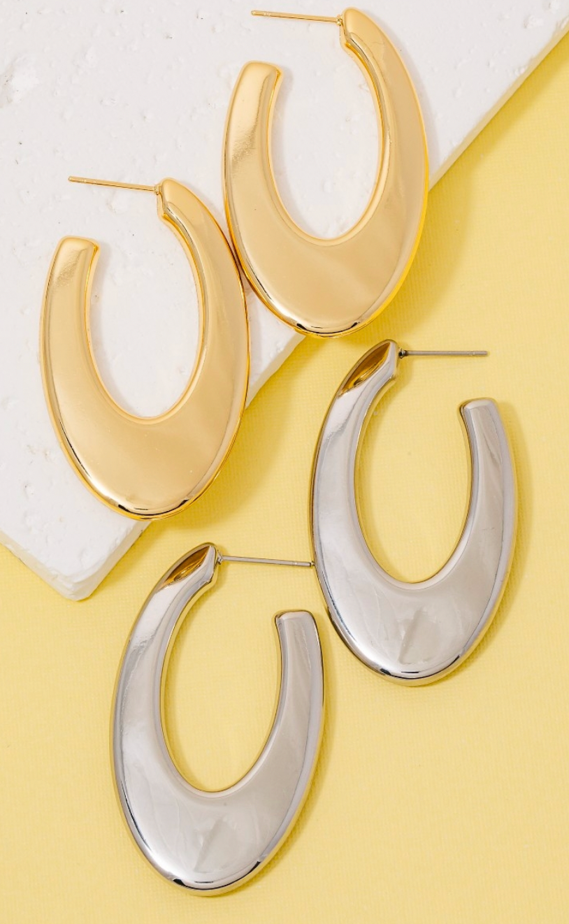 GOLD DIPPED OLIVIA HOOP EARRINGS