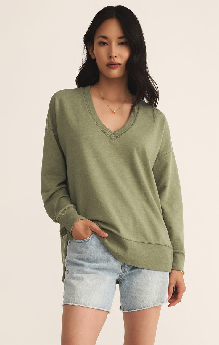 SERENA TERRY V-NECK