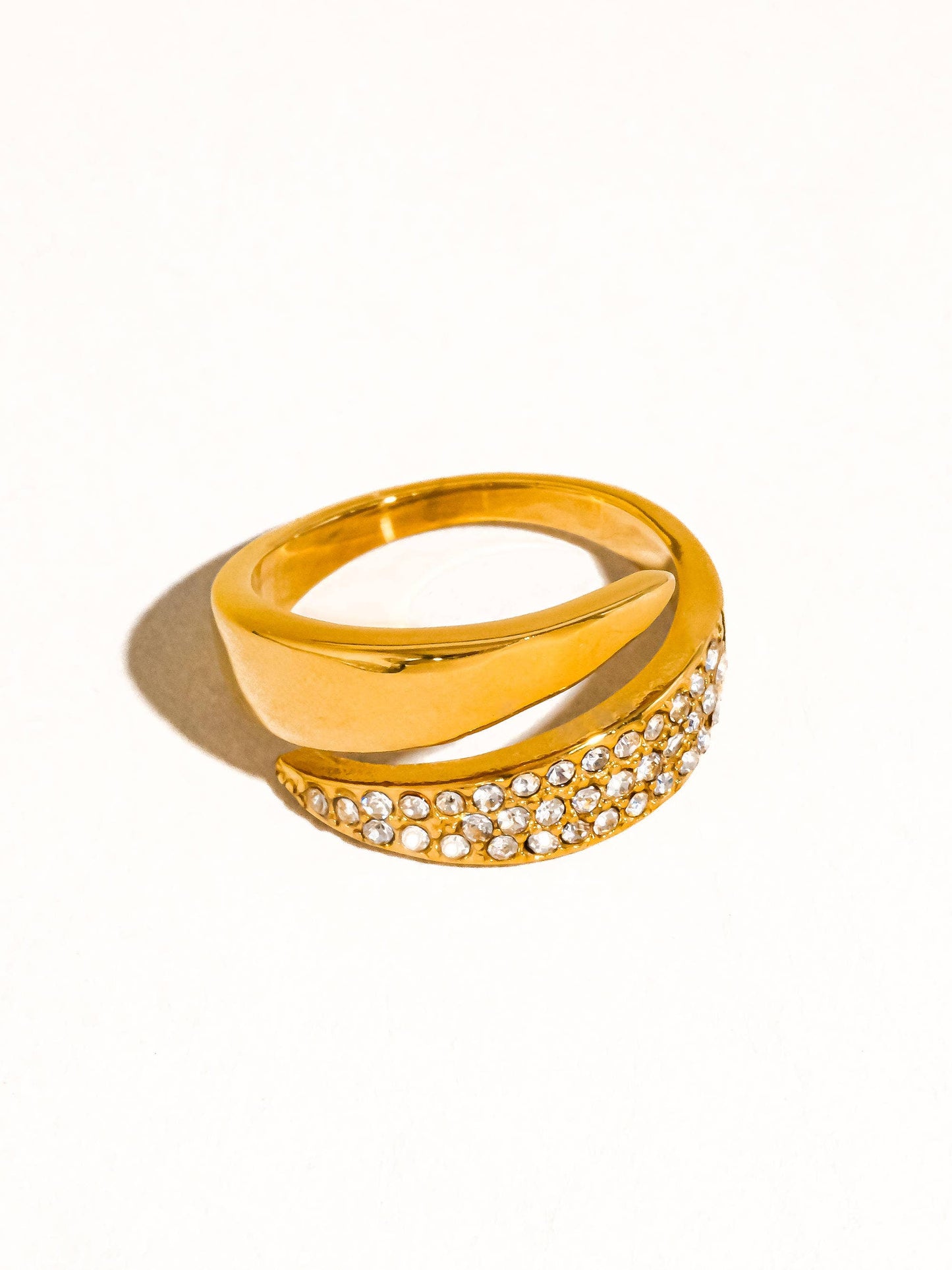 ANSLEY 18K GOLD GLAM RING