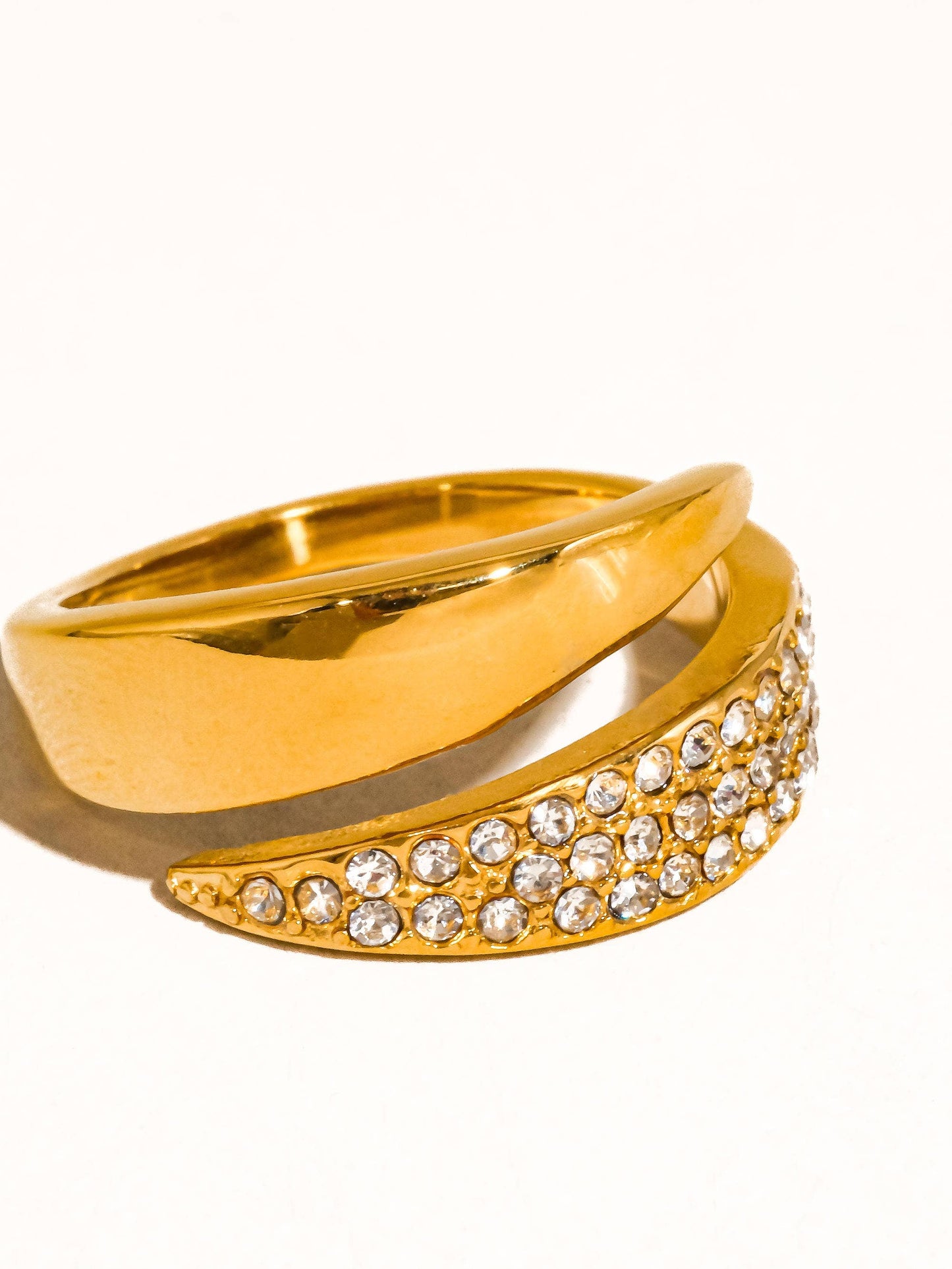 ANSLEY 18K GOLD GLAM RING