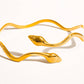 ZOEY 18K GOLD WAVY BRACELET