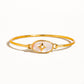 AILEEN GOLD VINTAGE STAR SHELL BANGLE