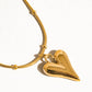 BAYLEE 18K GOLD HEART NECKLACE