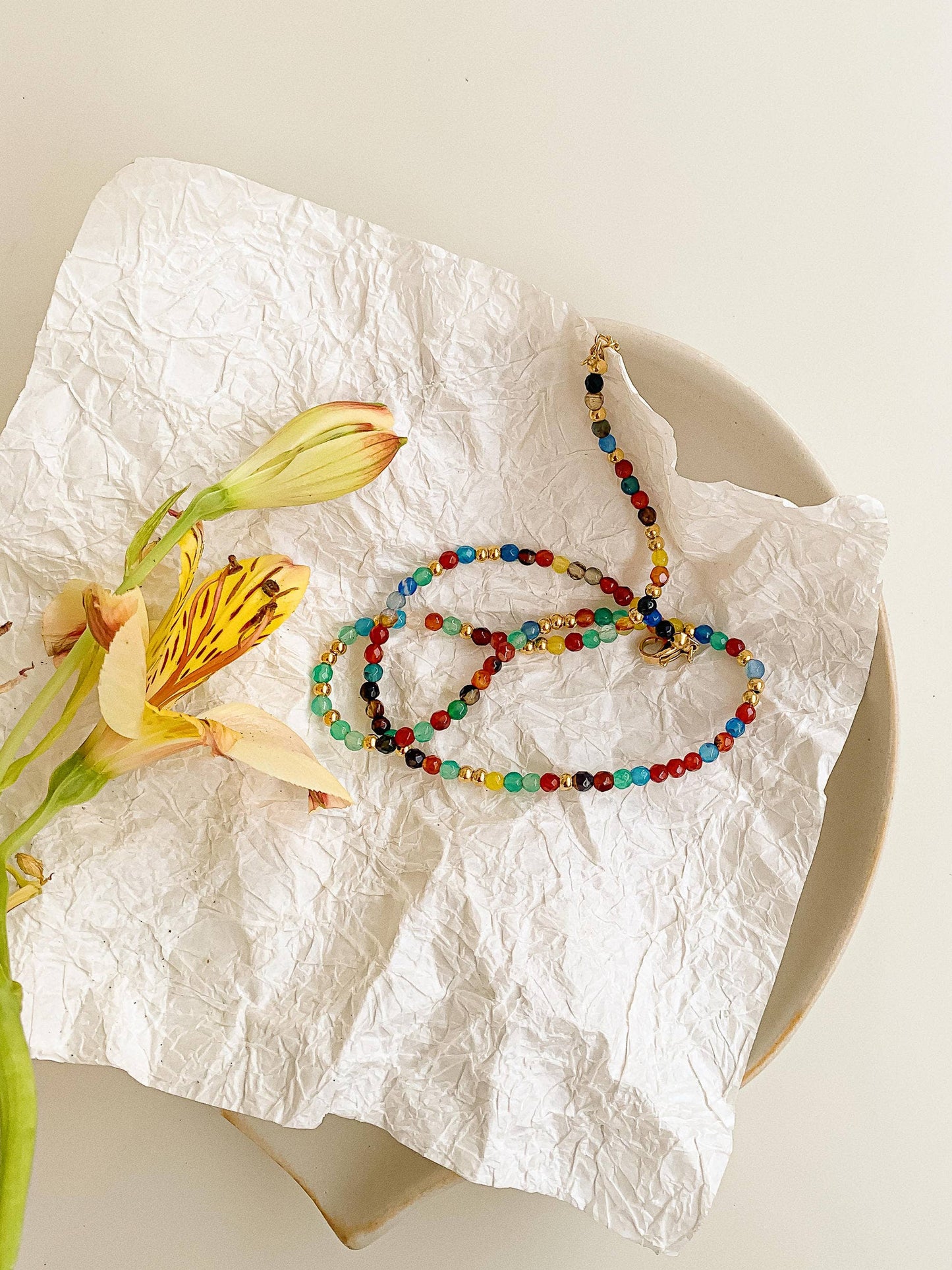 Estelle BEADED MULTI COLOR NECKLACE