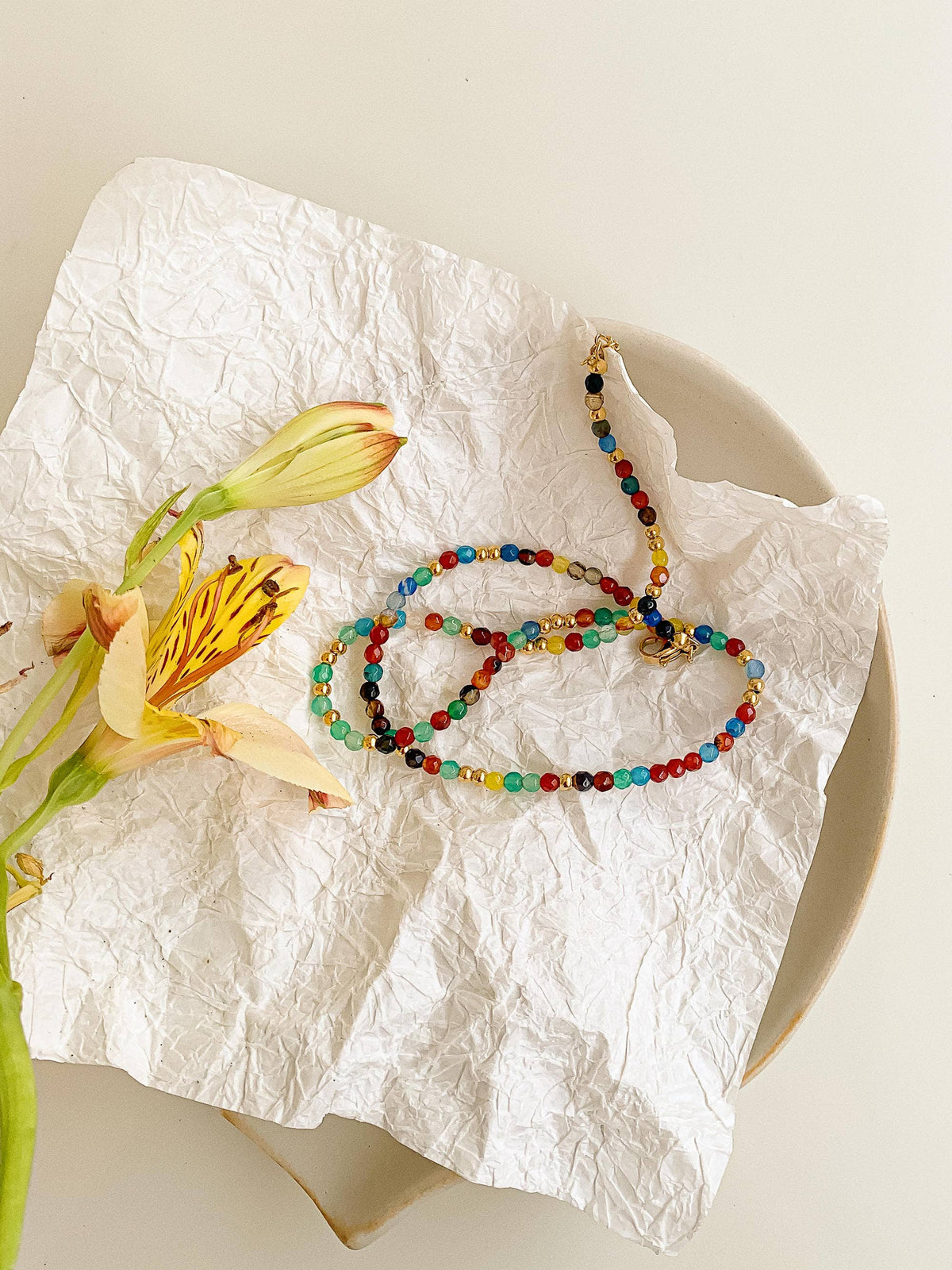 Estelle BEADED MULTI COLOR NECKLACE