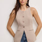 LUXE SUITING SCULPTED VEST