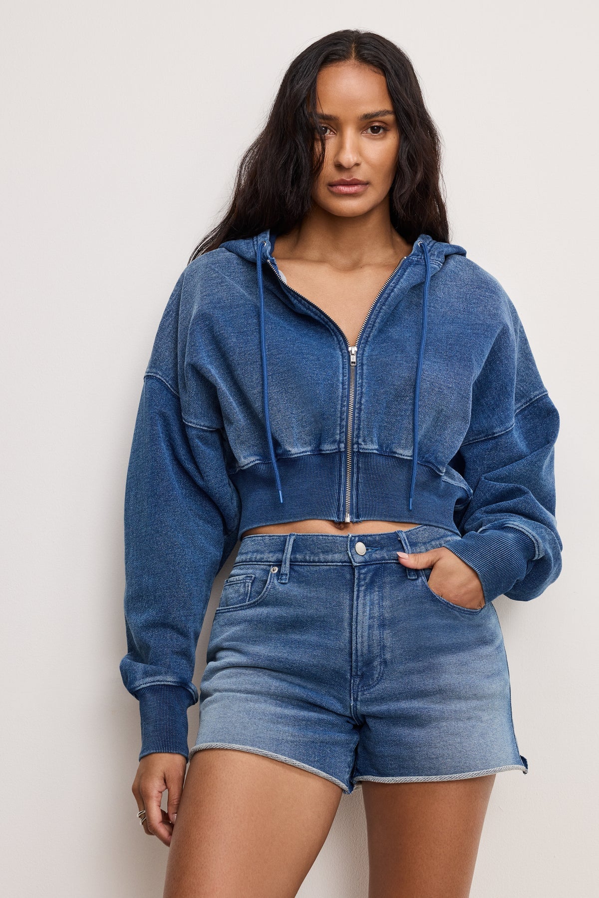 JEANIUS ZIP UP HOODIE