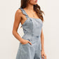 AUBRIE DENIM ROMPER