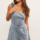 AUBRIE DENIM ROMPER