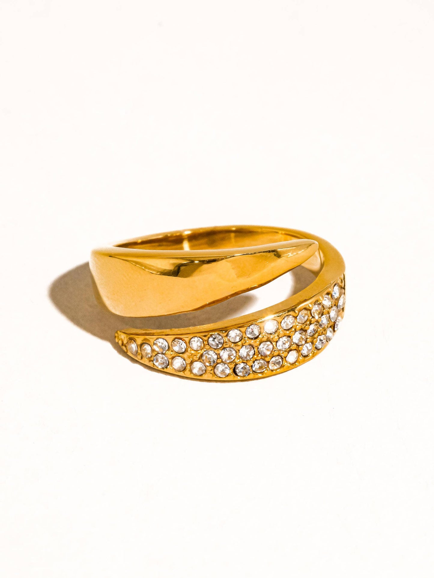 ANSLEY 18K GOLD GLAM RING