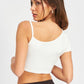 ASYMMETRICAL BINDING CROPPED TOP