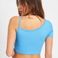 ASYMMETRICAL BINDING CROPPED TOP