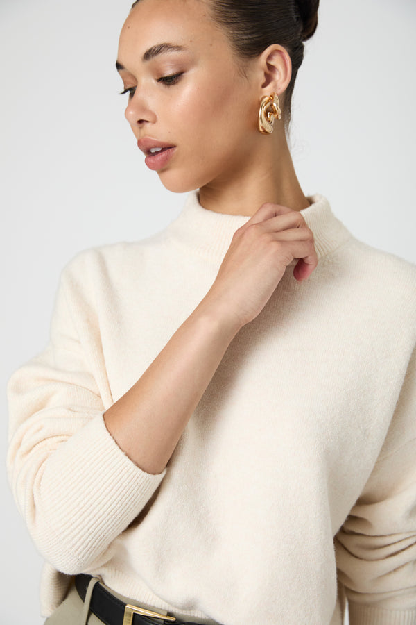 VHARI MOCK NECK SWEATER