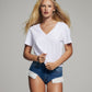 COTTON CLASSIC V-NECK TEE
