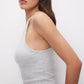 GOOD AMERICAN MICRO RIB CREWNECK TANK