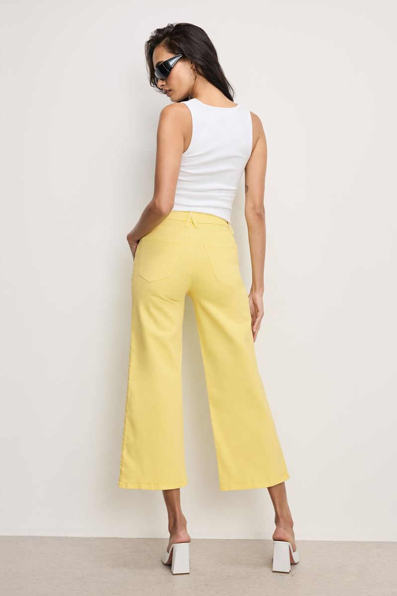 GOOD WAIST CROPPED PALAZZO JEANS