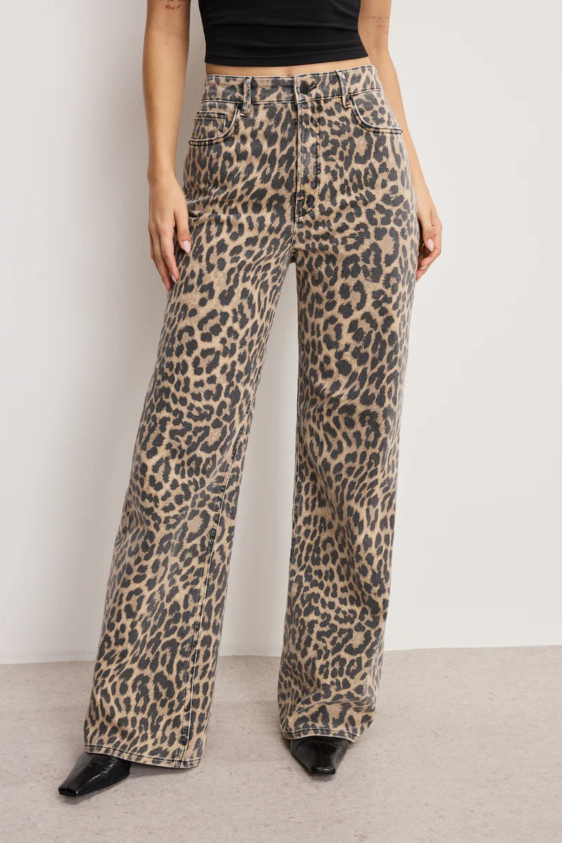 GOOD EASE LEOPARD JEANS