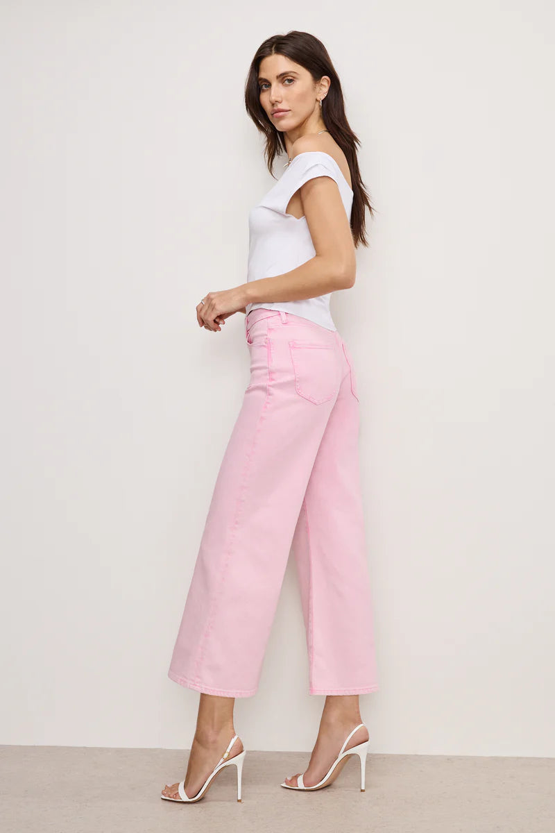 GOOD WAIST CROPPED PALAZZO JEANS