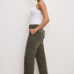 CARGO CROPPED TWILL PANTS