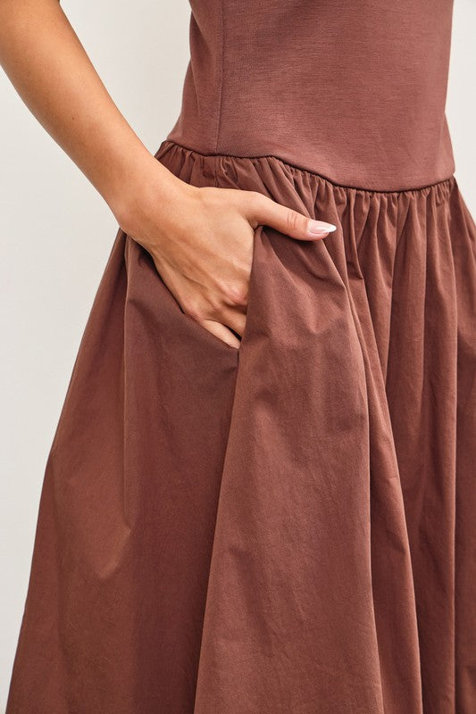 EDEN SLEEVELESS MIDI DRESS