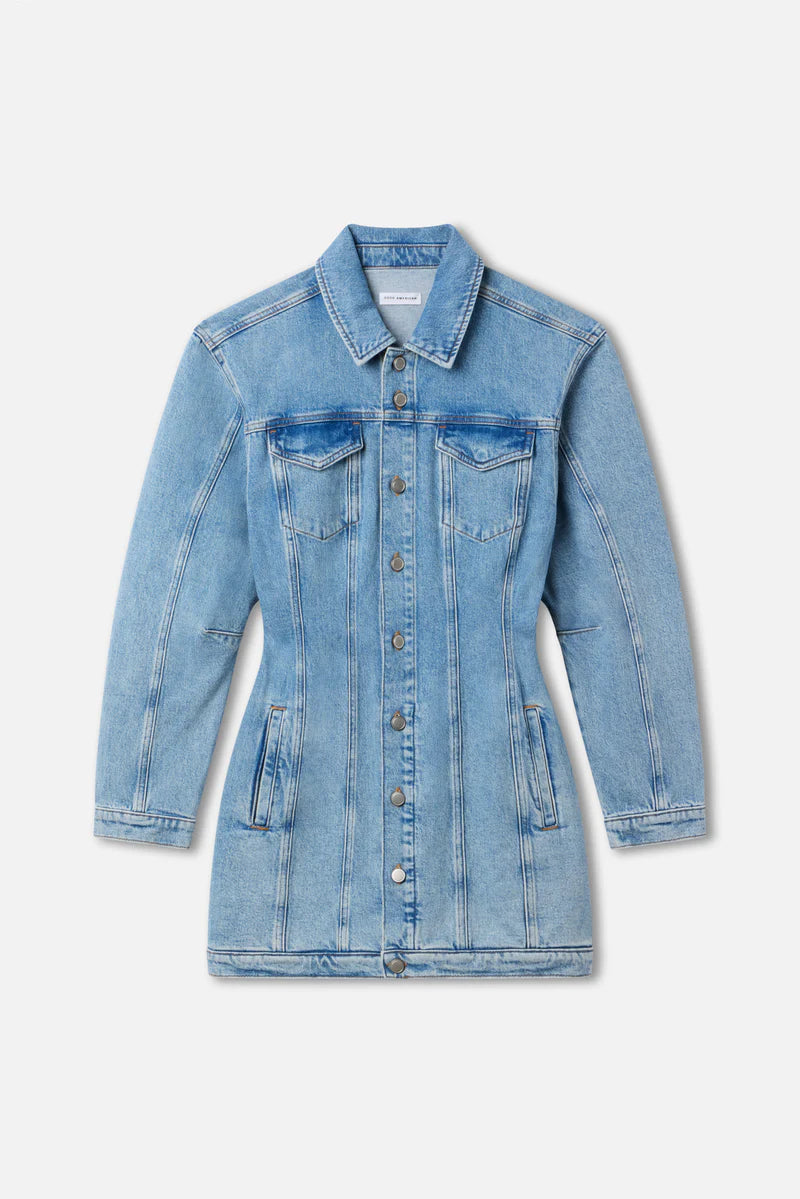 BARREL LONG SLEEVE MINI DRESS