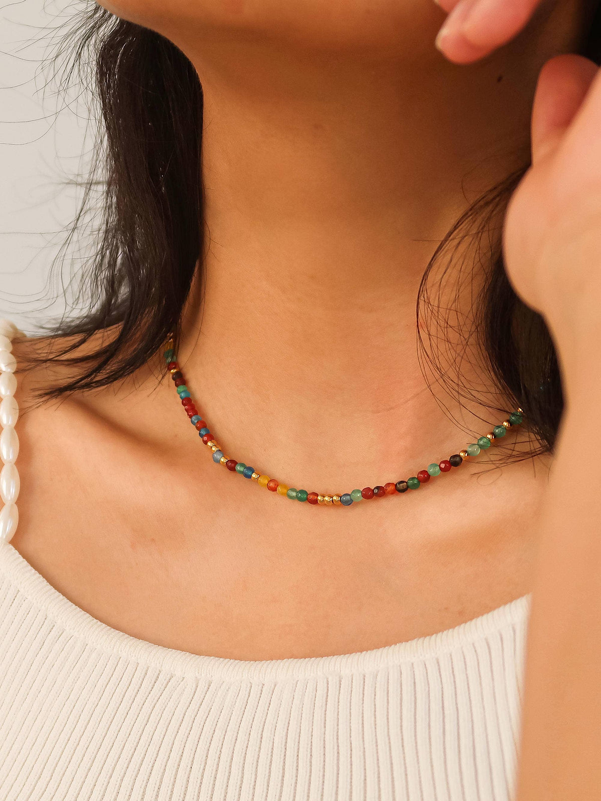 Estelle BEADED MULTI COLOR NECKLACE