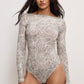 MESH BOATNECK BODYSUIT