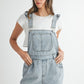 REMI RUFFLE DENIM OVERALLS