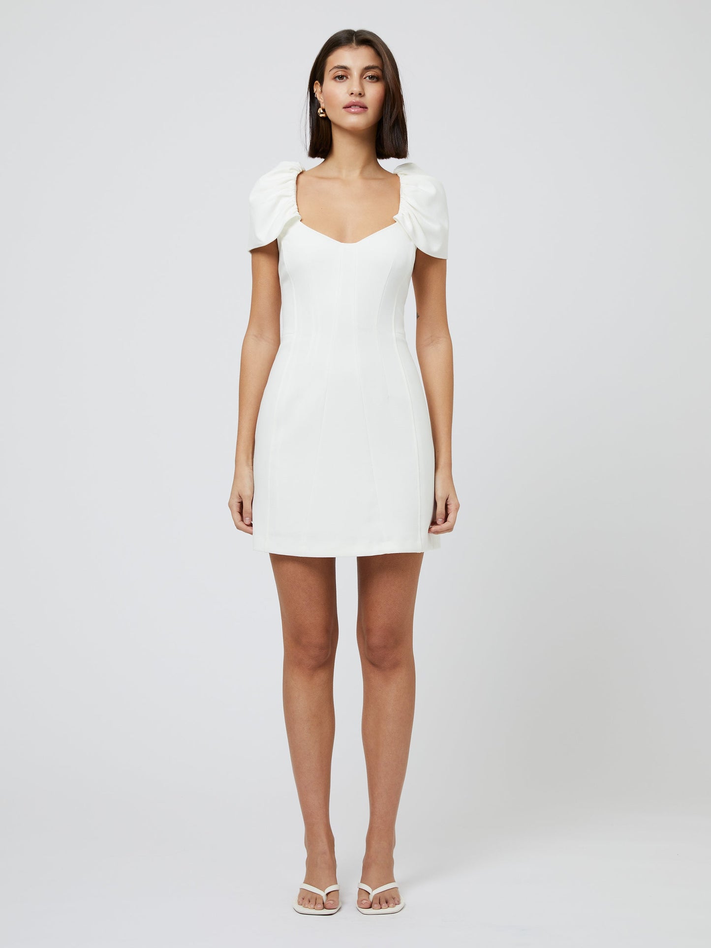 WHISPER GATHERED SLEEVE DRESS