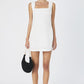 BIRDIE LINEN SQUARE NECK MINI DRESS
