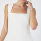 BIRDIE LINEN SQUARE NECK MINI DRESS