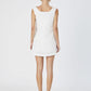 BIRDIE LINEN SQUARE NECK MINI DRESS
