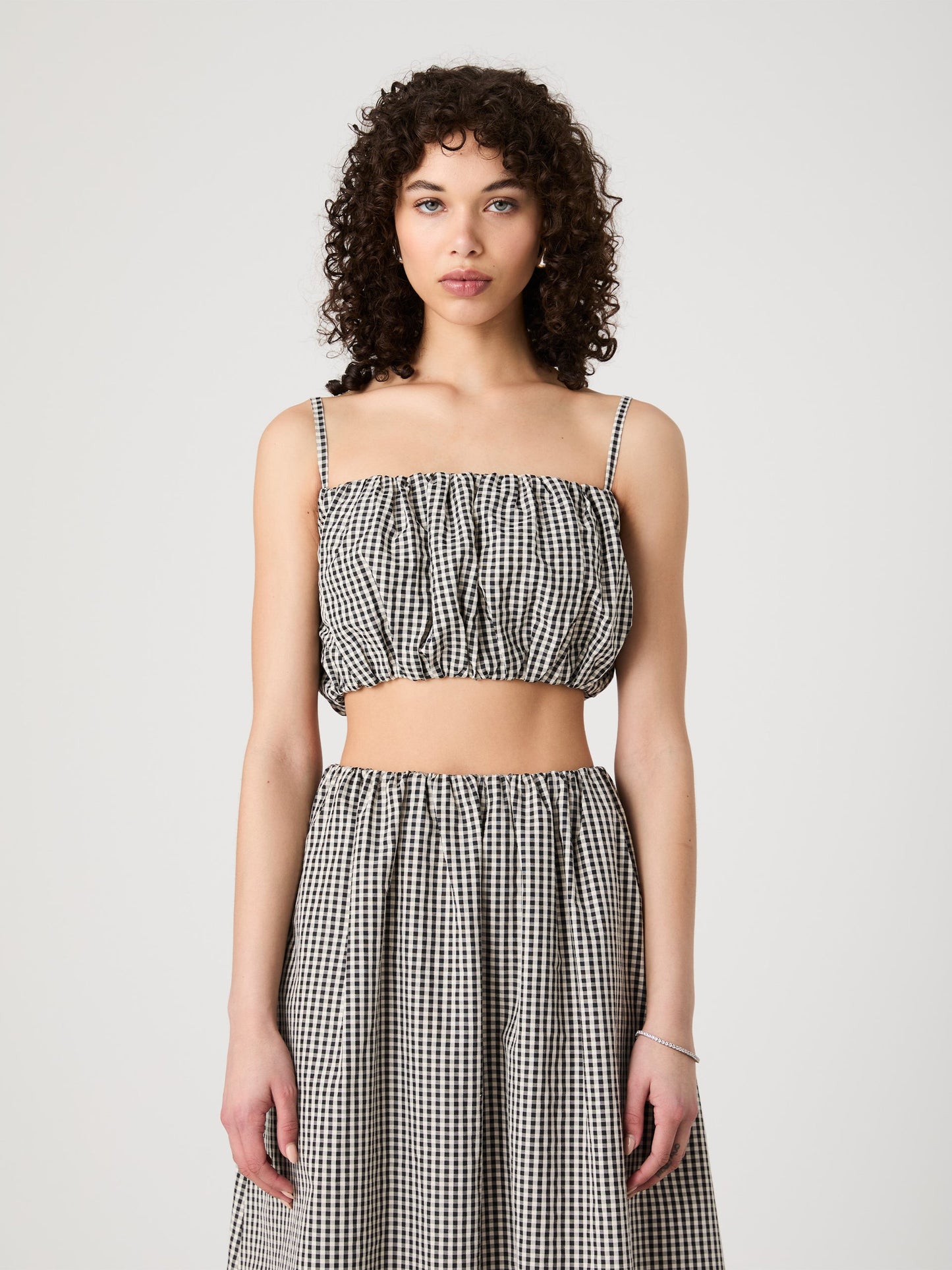 GINGHAM CROP TOP