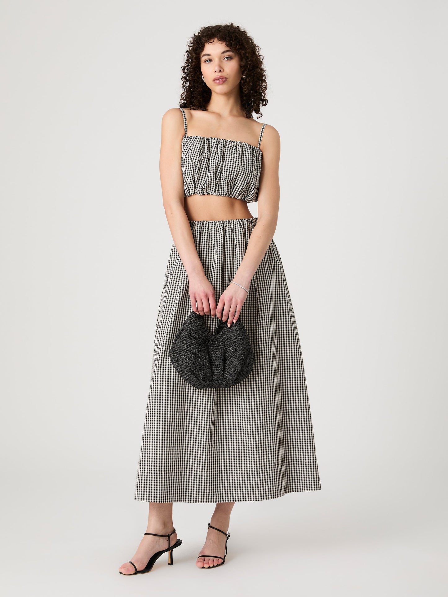 GINGHAM CROP TOP