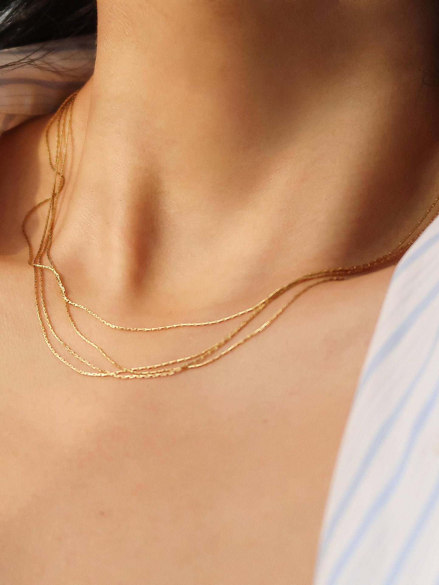 PALISADES 18K GOLD LAYERED NECKLACE