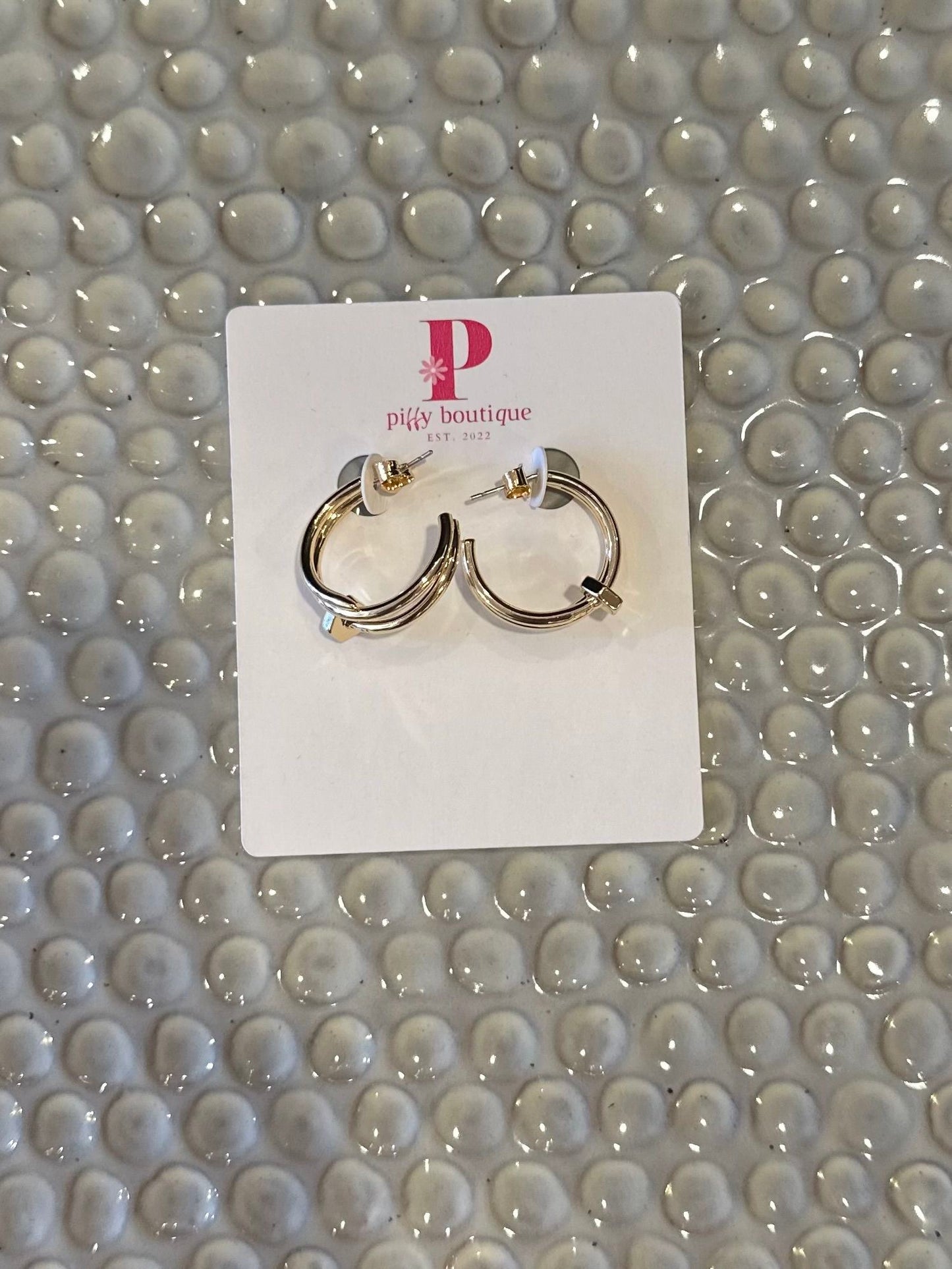 JUSTE GOLD DIPPED EARRINGS