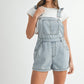 REMI RUFFLE DENIM OVERALLS