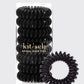 Spiral Hair Ties 8 Pack - Black