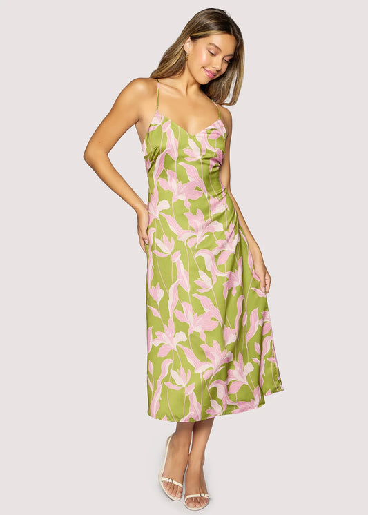 FLORA ALCAZAR MIDI DRESS