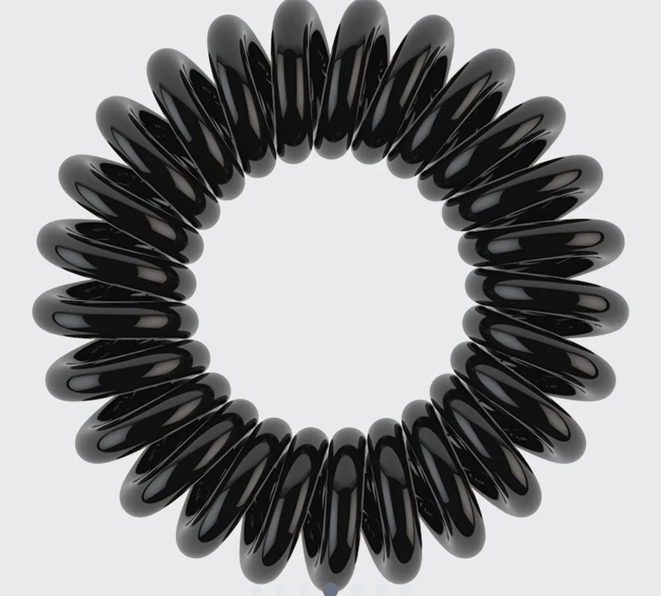 Spiral Hair Ties 8 Pack - Black