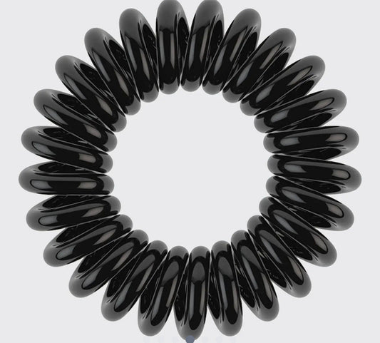 Spiral Hair Ties 8 Pack - Black