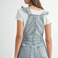 REMI RUFFLE DENIM OVERALLS