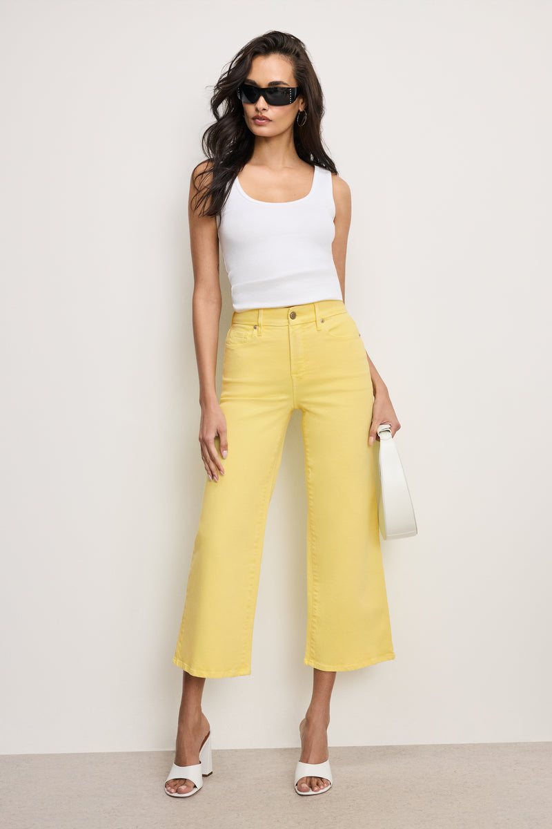 GOOD WAIST CROPPED PALAZZO JEANS