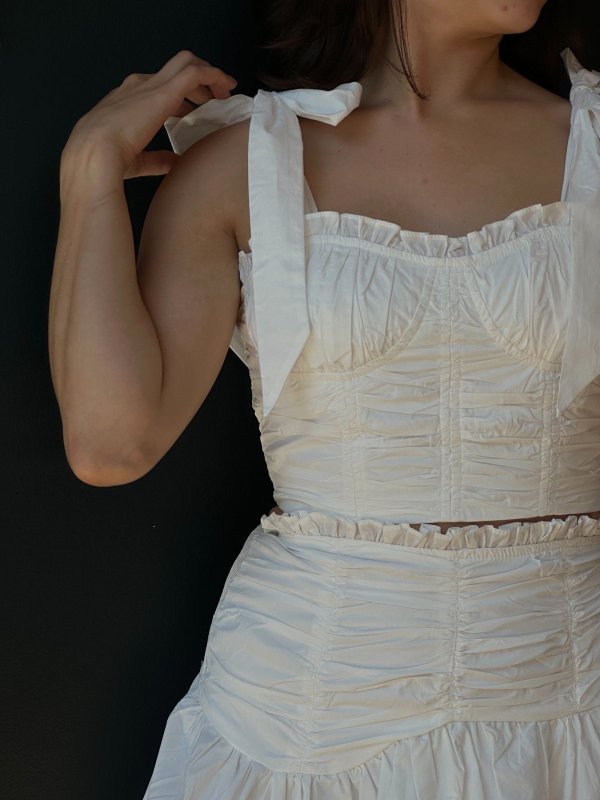 AUDREY RUCHED SKIRT