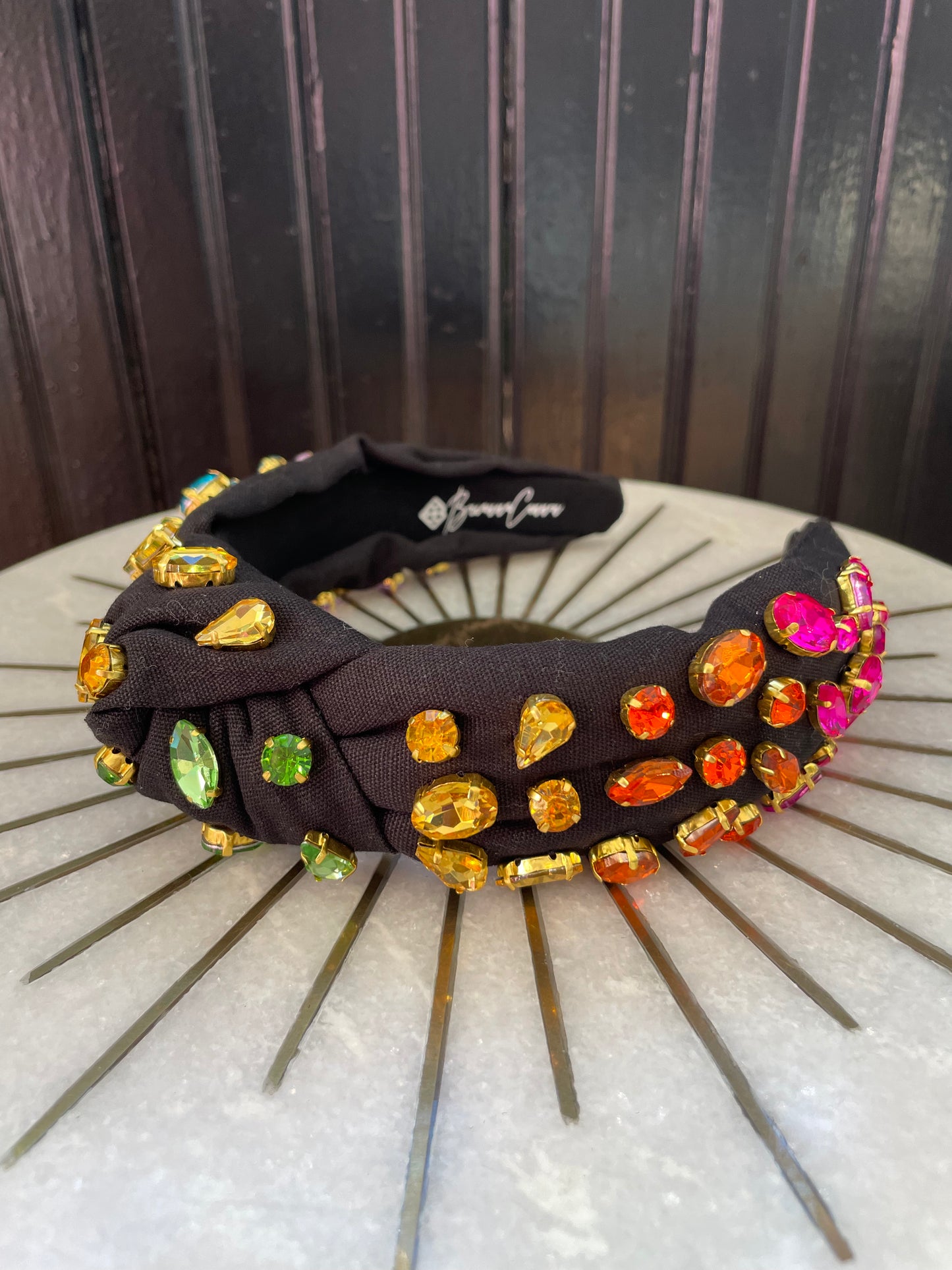 BRIANNA CANNON RAINBOW CRYSTALS HEADBAND