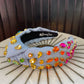 BRIANNA CANNON RAINBOW CRYSTALS HEADBAND