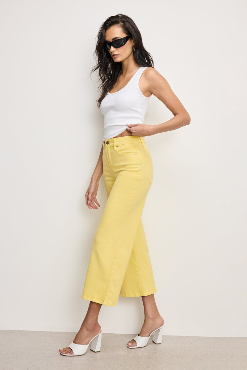 GOOD WAIST CROPPED PALAZZO JEANS